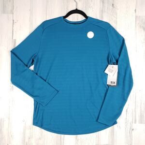 NWT MSX Performance Teal Blue Long Sleeve Jersey Shirt Boys Youth Size XL 18-20